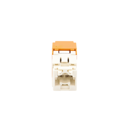 Conector Jack RJ45 Estilo TG, Mini-Com, Categoría 6, de 8 posiciones y 8 cables, Color Naranja