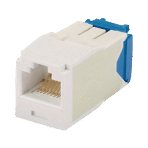 Conector Jack RJ45 Estilo TG, Mini-Com, Categoría 6A, de 8 posiciones y 8 cables, Color Marfil Conector Jack RJ45 Estilo TG, Mini-Com, Categoría 6A, de 8 posiciones y 8 cables, Color Marfil