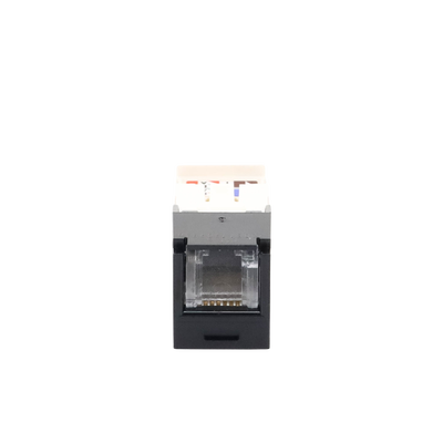 Conector Jack RJ45 Estilo TG con Ventana, Mini-Com, Categoría 6, de 8 posiciones y 8 cables, Color Negro