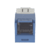 Conector Jack RJ45 Estilo TG con Ventana, Mini-Com, Categoría 6, de 8 posiciones y 8 cables, Color Azul