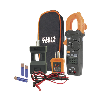 Kit de Amperímetro de Gancho (400A CA) con Probador de Fase y Divisor (para medir corriente sin cortar el cable). Kit de Amperímetro de Gancho (400A CA) con Probador de Fase y Divisor (para medir corriente sin cortar el cable).