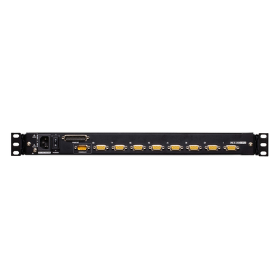Consola LCD single rail con switch KVM integrado |VGA PS/2-USB de 8 puertos | Conexión Daisy Chain | Módulo LCD 17" TFT-LCD