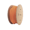 Tubo Corrugado Abierto para Protección de Cables, 1in (25.4 mm) de Diámetro, 30.5 m de Largo, Color Naranja
