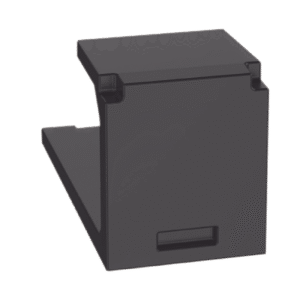 Módulo de tapa ciega (Inserto Ciego), Mini-Com, Color Negro, 1 Pieza