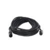 Cable XLR | 3 polos | Conector Hembra-Macho | Serie M | Carcasa Negra | Contactos Dorados | Ideal para Microfonía | Longitud 10m