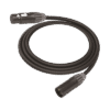 Cable XLR | 3 polos | Conector Hembra-Macho | Serie M | Carcasa Negra | Contactos Dorados | Ideal para Microfonía | Longitud 10m