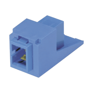 Módulo Acoplador SC Simplex, para Fibra Óptica Monomodo OS1/OS2, Tipo Mini-Com, Color Azul Módulo Acoplador SC Simplex, para Fibra Óptica Monomodo OS1/OS2, Tipo Mini-Com, Color Azul