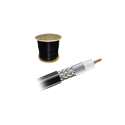 Cable coaxial CNT-195-FR con malla de cobre estañada, 50 Ohms