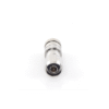 Conector N Macho de Compresion, en linea para LMR-400, CNT-400, RG-8/U, RF-400, Plata/Oro/Teflón.