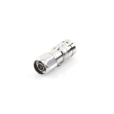 Conector N Macho de Compresion, en linea para LMR-400, CNT-400, RG-8/U, RF-400, Plata/Oro/Teflón.