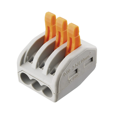 Conector Compacto para 1 Cable de Entrada 2 Cables de Salida / Cables Compatibles 12AWG-28AWG