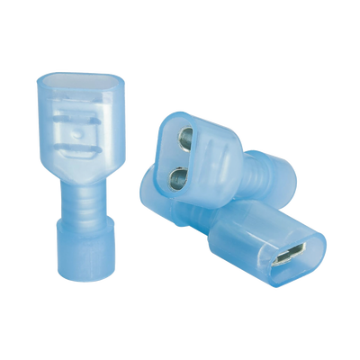Terminal hembra aislada completa para cables 16 -14 AWG / Venta de bolsa en 25 piezas