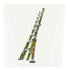 Escalera Multi-Posiciones de 6.7 m (22') para Suelos Inclinados o con Desniveles.