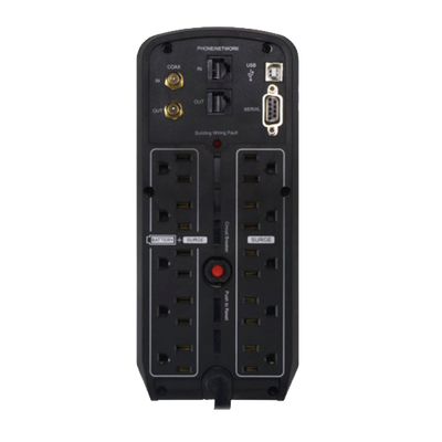 UPS de 1000 VA/600 W, Topología Línea Interactiva, Entrada 120 Vca NEMA 5-15P, Onda Senoidal Pura, Tipo Torre, Con 10 Tomas NEMA 5-15R