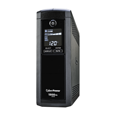 UPS de 1500 VA/900 W, Topología Línea Interactiva, Entrada 120 Vca NEMA 5-15P, Tipo Mini Torre, Con 12 Tomas NEMA 5-15R