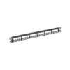 Panel de Parcheo Modular Mini-Com (Sin Conectores), Plano, Totalmente Blindado, de 24 puertos, 1UR