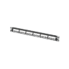 Panel de Parcheo Modular Mini-Com (Sin Conectores), Plano, Totalmente Blindado, de 24 puertos, 1UR