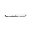 Panel de Parcheo Modular Mini-Com (Sin Conectores), Plano, Totalmente Blindado, de 24 puertos, 1UR