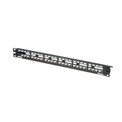Panel de Parcheo Modular Mini-Com (Sin Conectores), Plano, Totalmente Blindado, de 24 puertos, 1UR Panel de Parcheo Modular Mini-Com (Sin Conectores), Plano, Totalmente Blindado, de 24 puertos, 1UR