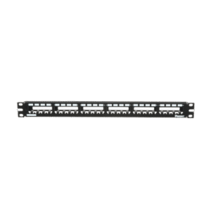 Panel de Parcheo Modular Mini-Com (Sin Conectores), Plano, Totalmente Blindado, de 24 puertos, 1UR Panel de Parcheo Modular Mini-Com (Sin Conectores), Plano, Totalmente Blindado, de 24 puertos, 1UR