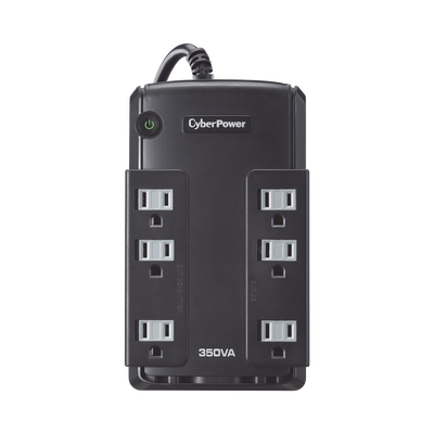 UPS de 350 VA/255 W, Topología Standby, Entrada 120 Vca NEMA 5-15P, Tipo Gabinete Compacto, Con 6 Tomas NEMA 5-15R UPS de 350 VA/255 W, Topología Standby, Entrada 120 Vca NEMA 5-15P, Tipo Gabinete Compacto, Con 6 Tomas NEMA 5-15R