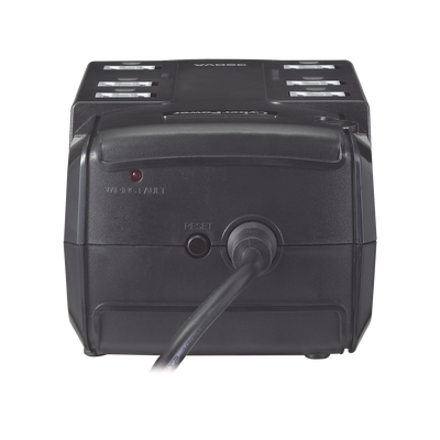 UPS de 350 VA/255 W, Topología Standby, Entrada 120 Vca NEMA 5-15P, Tipo Gabinete Compacto, Con 6 Tomas NEMA 5-15R UPS de 350 VA/255 W, Topología Standby, Entrada 120 Vca NEMA 5-15P, Tipo Gabinete Compacto, Con 6 Tomas NEMA 5-15R