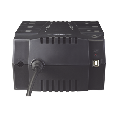 UPS de 425 VA/255 W, Topología Standby, Entrada 120 Vca NEMA 5-15P, Tipo Gabinete Compacto, Con 8 Tomas NEMA 5-15R