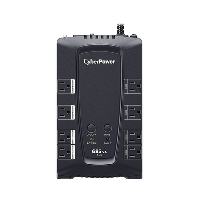 UPS de 685 VA/390 W, Topología Línea Interactiva, Entrada 120 Vca NEMA 5-15P, Tipo Gabinete Compacto, Con 8 Tomas NEMA 5-15R UPS de 685 VA/390 W, Topología Línea Interactiva, Entrada 120 Vca NEMA 5-15P, Tipo Gabinete Compacto, Con 8 Tomas NEMA 5-15R