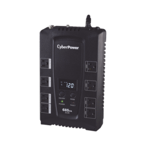 UPS de 685 VA/390 W, Topología Línea Interactiva, Entrada 120 Vca NEMA 5-15P, Tipo Gabinete Compacto, Con 8 Tomas NEMA 5-15R
