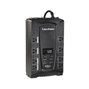 UPS de 825 VA/450 W, Topología Línea Interactiva, Entrada 120 Vca NEMA 5-15P, Tipo Gabinete Compacto, Con 8 Tomas NEMA 5-15R