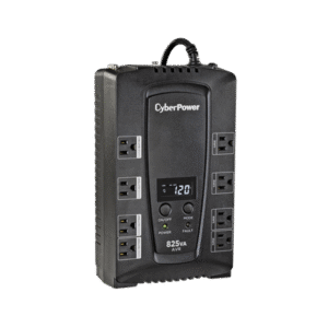 UPS de 825 VA/450 W, Topología Línea Interactiva, Entrada 120 Vca NEMA 5-15P, Tipo Gabinete Compacto, Con 8 Tomas NEMA 5-15R