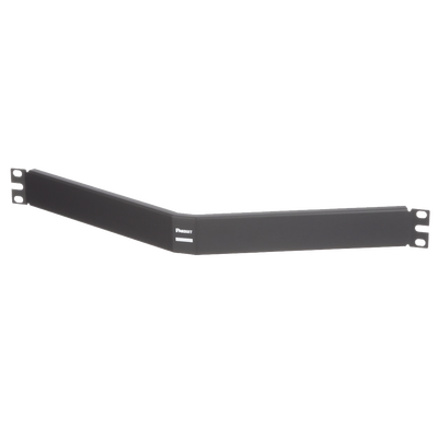 Tapa Ciega Para Rack Estándar de 19in, Angulado, de Acero, 1UR, Color Negro