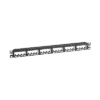 Panel de Parcheo Modular Mini-Com (Sin Conectores), Plano de Instalación al Ras, Sin Blindaje, de 24 puertos, 1UR