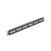 Panel de Parcheo Modular Mini-Com (Sin Conectores), Plano, Sin Blindaje, de 24 puertos, 1UR Panel de Parcheo Modular Mini-Com (Sin Conectores), Plano, Sin Blindaje, de 24 puertos, 1UR
