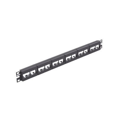 Panel de Parcheo Modular Mini-Com (Sin Conectores), Plano, Sin Blindaje, de 24 puertos, 1UR Panel de Parcheo Modular Mini-Com (Sin Conectores), Plano, Sin Blindaje, de 24 puertos, 1UR