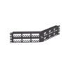 Panel de Parcheo Modular Mini-Com (Sin Conectores), Angulado Instalación la Ras, Sin Blindaje, de 48 puertos, 2UR