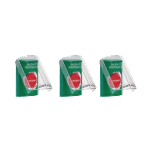 Paquete de 3 Botones con 3 Diferentes Métodos de Activación y 3 Mensajes Diferentes, Color Verde Paquete de 3 Botones con 3 Diferentes Métodos de Activación y 3 Mensajes Diferentes, Color Verde