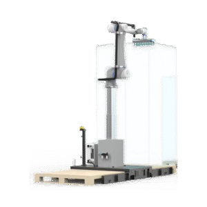 Estacion Con Brazo Robotico Telescopico Colaborativo Especializado Para Procesos De Palletizado Altura Maxima 2100mm Estacion Con Brazo Robotico Telescopico Colaborativo Especializado Para Procesos De Palletizado Altura Maxima 2100mm