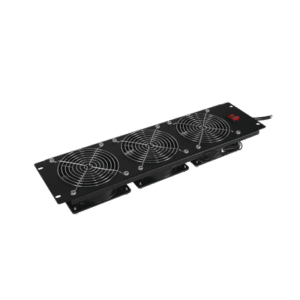 Kit de 3 Ventiladores para Montaje en Rack de 19 in, Alimentación 220 Vca con Plug IEC C14, 3 UR, Color Negro