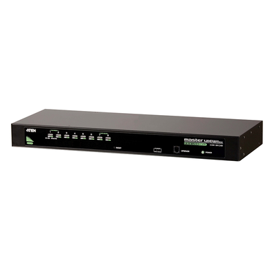 Conmutador KVM VGA PS/2-USB de 8 puertos /Cascada/W/(EE.UU./UE/SALIDA) ADP. ATEN Conmutador KVM VGA PS/2-USB de 8 puertos /Cascada/W/(EE.UU./UE/SALIDA) ADP. ATEN