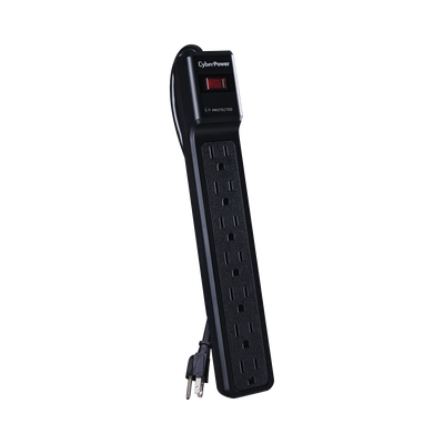 Multicontacto Con Supresor de Picos, Voltaje de Entrada 125 Vca NEMA 5-15P, Con 7 Salidas NEMA 5-15R, 1500 Joules