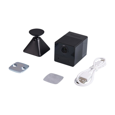 Mini Cámara IP Inalámbrica Con Batería Recargable (Cero Cables) / 2 Megapíxel / Uso en Interior / Grabación en la Nube / Base Magnética Para Adherirla a Superficies Metálicas