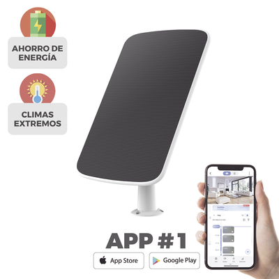 Panel Solar Conector tipo C / Para Recargar Cámaras de Batería / Compatible con CS-EB8/4G / CS-HB8 / CS-EB3 / CS-BC1C