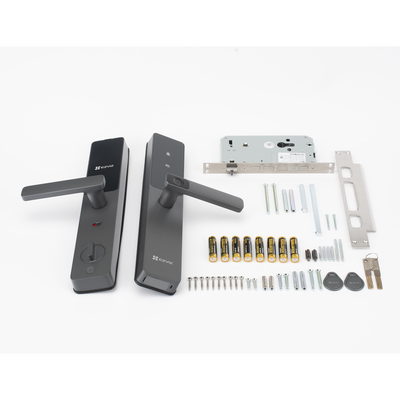 Cerradura Inteligente / Wi-Fi / Bluetooth / Códigos Temporales Para Visitantes / Lectura de Huella / Lectura de Tag / Contraseña / Botón para Timbrar / Apertura Remota / Alarma Anti-intrusión / No Requiere HUB