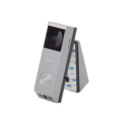 Doorbell de Batería Recargable con Transformador de 5Vcc o Panel Solar (Incluye Panel) / 3 megapíxel / Doble Lente / Protección IP65 / Audio de Dos Vías