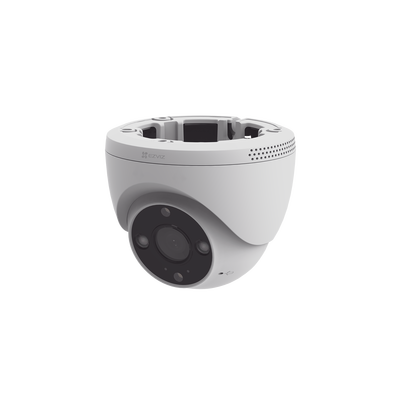 Domo IP 3 Megapíxel (2K) / Wi-Fi / Sirena y Estrobo /Audio de Dos Vías / Detección Humana y Vehiculo / Notificación Push / Audios Personalizables / Ranura Para Memoria hasta 512GB / Uso en Exterior IP67