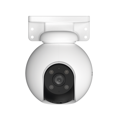 PT WiFi / (3K) 5MP / Visión 360° / Detección humana / Detección de Vehiculo / Sirena / Luz Parpadeante / Colores en Oscuridad / Micro SD / Presets / Autoseguimiento / Exterior