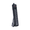 Multicontacto Con Supresor de Picos, Voltaje de Entrada 125 Vca NEMA 5-15P, Con 6 Salidas NEMA 5-15R, 2 Puertos de Carga USB, 1200 Joules