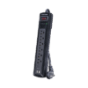 Multicontacto Con Supresor de Picos, Voltaje de Entrada 125 Vca NEMA 5-15P, Con 6 Salidas NEMA 5-15R, 2 Puertos de Carga USB, 1200 Joules