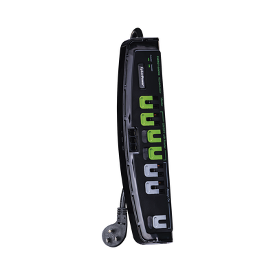 Multicontacto Con Supresor de Picos, Voltaje de Entrada 125 Vca NEMA 5-15P, Con 7 Salidas NEMA 5-15R, 2250 Joules, Protección RJ11 Multicontacto Con Supresor de Picos, Voltaje de Entrada 125 Vca NEMA 5-15P, Con 7 Salidas NEMA 5-15R, 2250 Joules, Protección RJ11